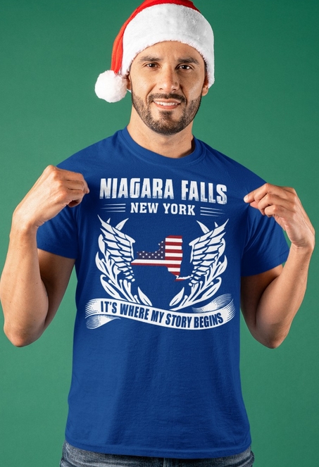 Niagara Falls - NY blue t-shirt