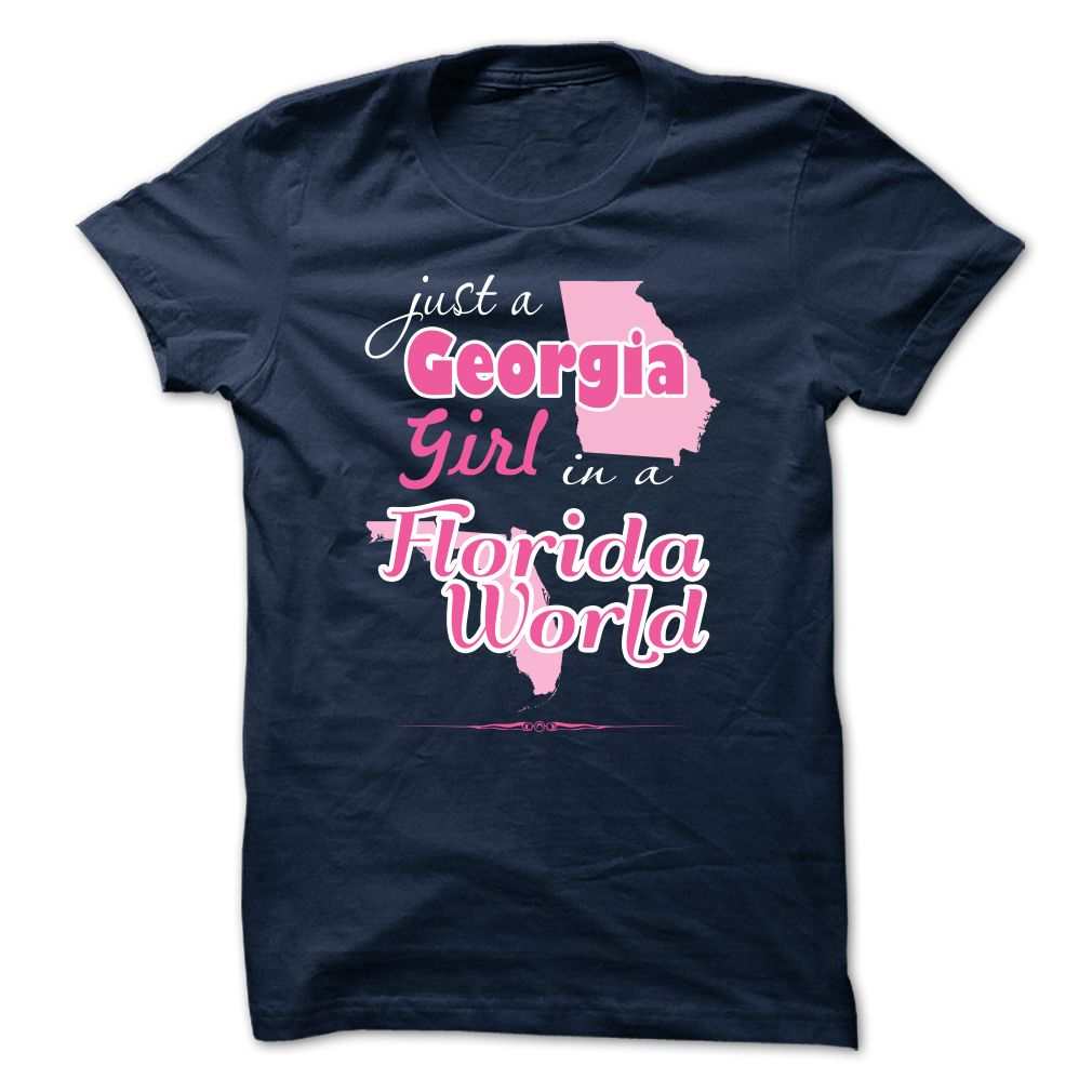 Just a Georgia Girl in a Florida World T-shirt