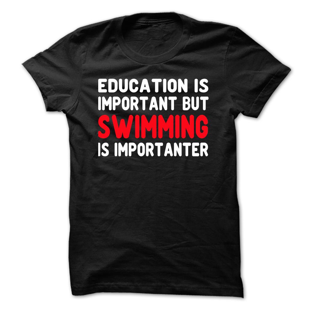 Education is important but Swimming is importanter