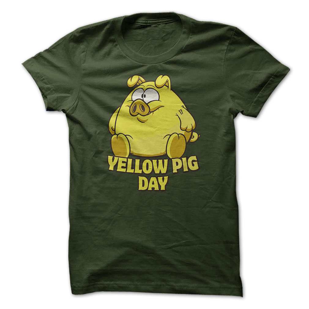 Yellow Pig 17 T-shirts