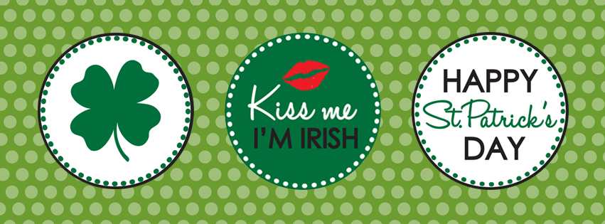 Kiss Me I’m Irish Saint Patricks Day Facebook Covers