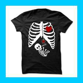 Halloween Skeleton Funny Tee Shirt – Bones Baby