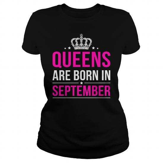 Queens Are Born in September T-Shirt, Hoodie, Legging, V-Neck