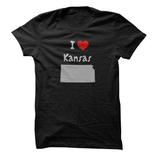 I love Kansas Shirt and Necklace