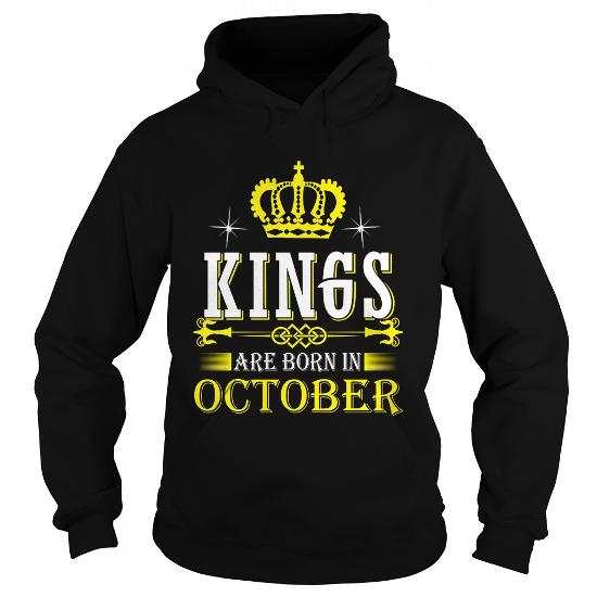 Kings are born in October T-shirt, Hoodie, Mug