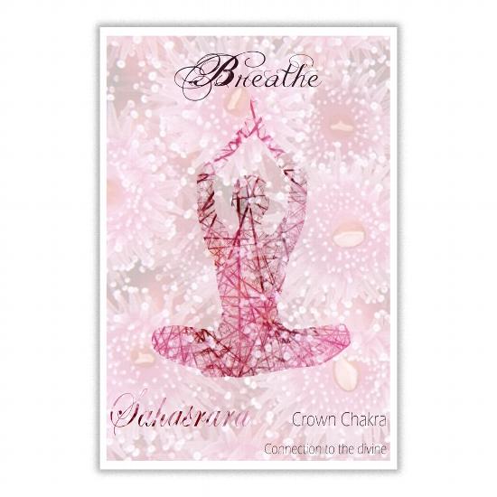 Breathe Sahasrara Crown Chakra Poster