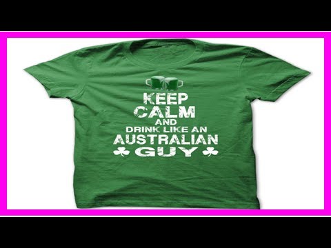 Keep calm and drink like an australian guy – patricks day- Lucky Hoodie