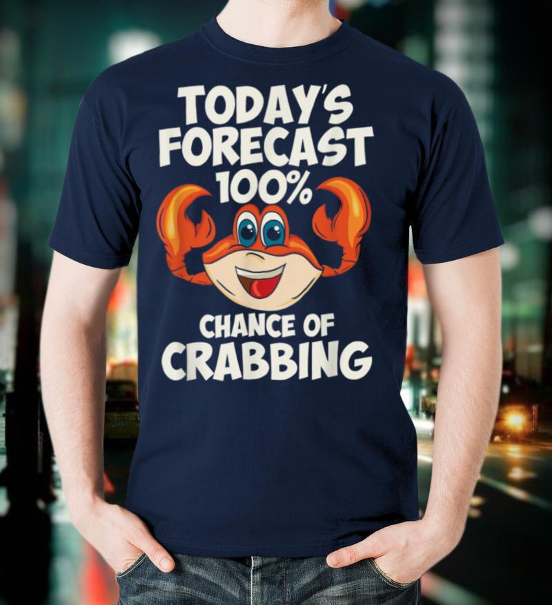 100% Crabbing, Crab Hunt Gear Crab Fishing Gift T-Shirt