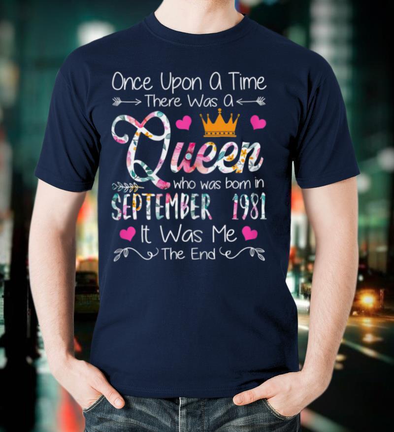 39 Years Birthday Girls 39th Birthday Queen September 1981 T-Shirt