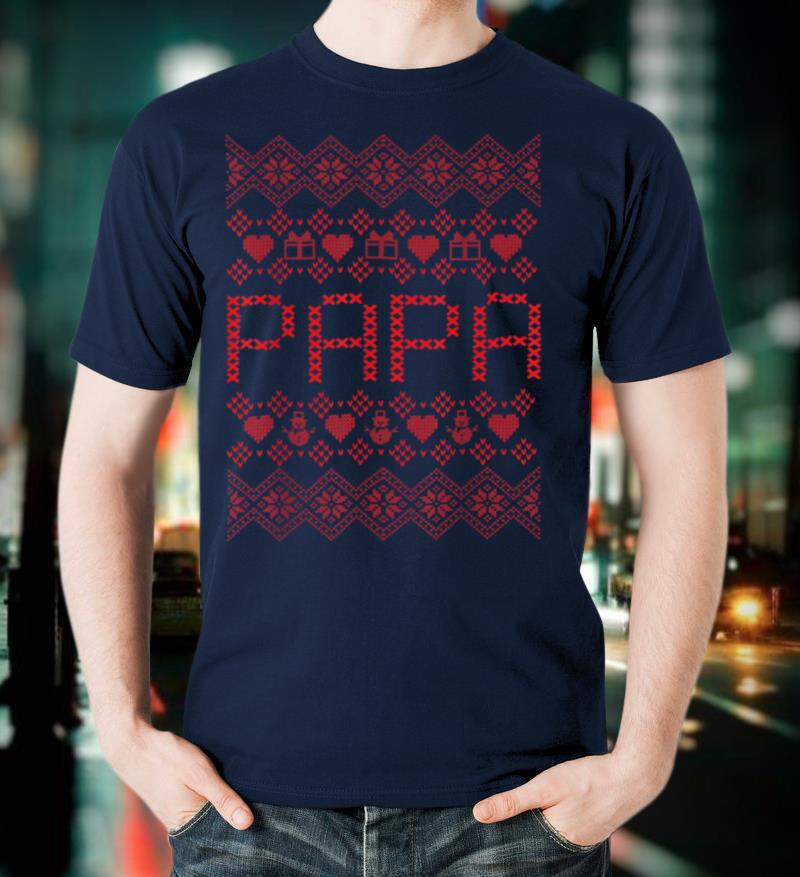 Christmas Papa Ugly Sweater T-Shirt