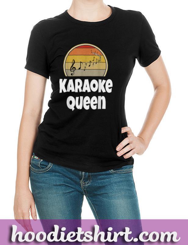 Funny Choir Acapella Karaoke Queen Singer Gift Shirt Retro T-Shirt