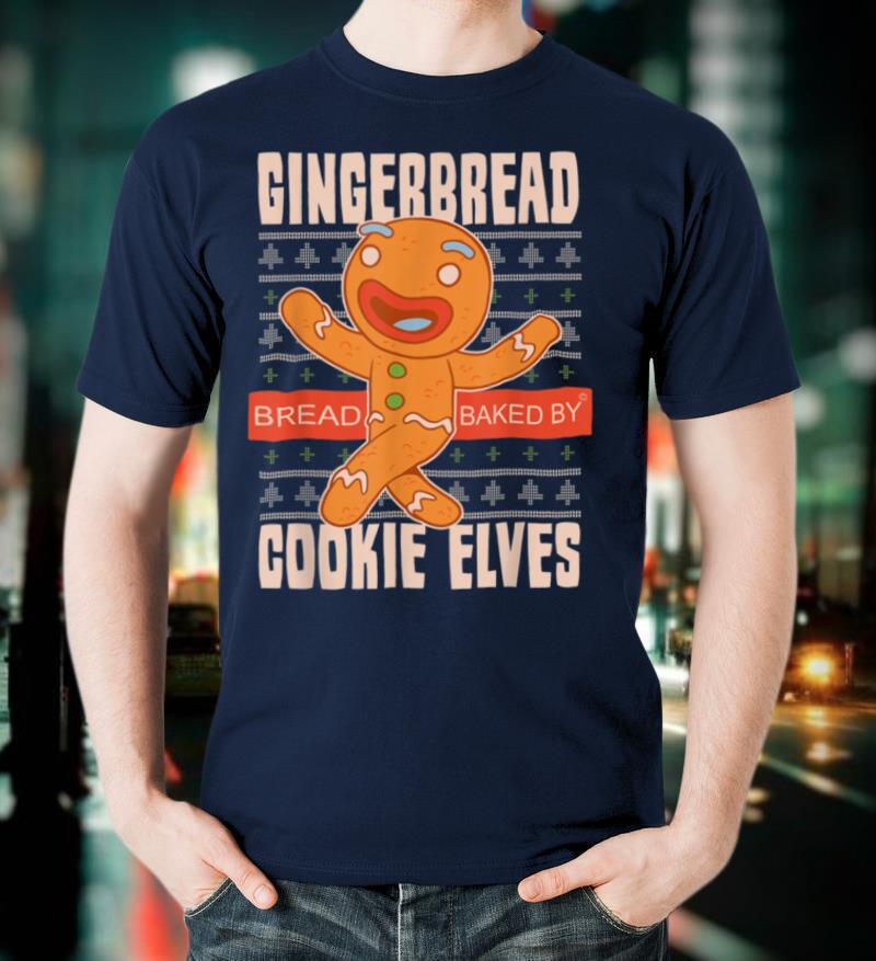 Gingerbread Cookie elves Holiday xmas gift idea Christmas T Shirt