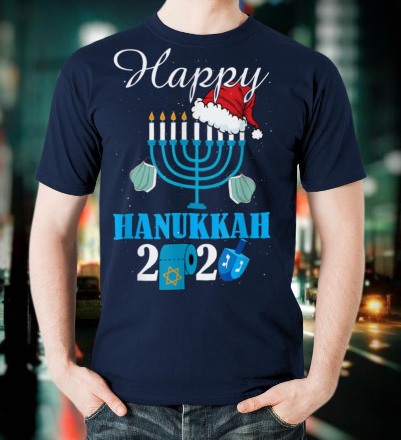 Happy Hanukkah 2021 Quarantine Hanukkah Jewish Face Mask T Shirt