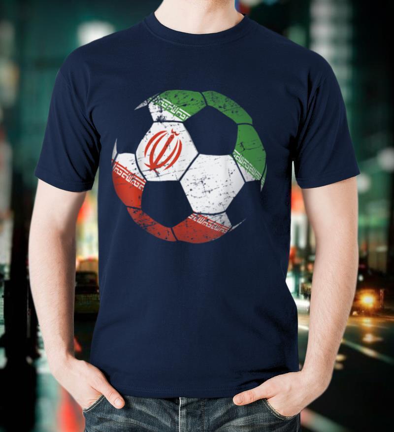 Iran Soccer Ball Flag Jersey Shirt Iranian Football Gift