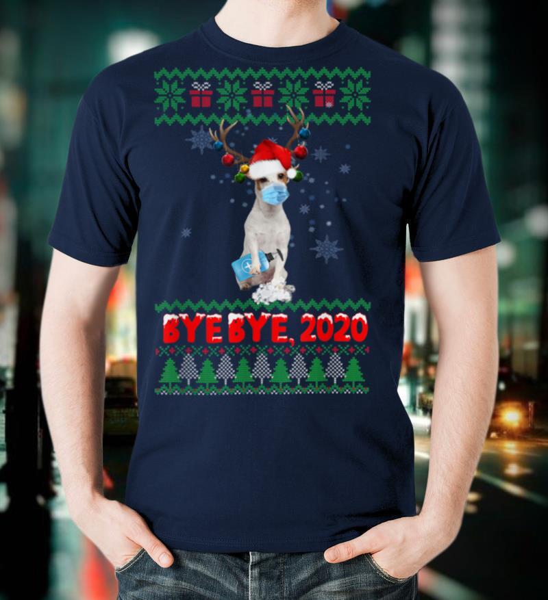 Jack Russell Dog Bye Bye 2021 Christmas Sweaters Gifts T Shirt