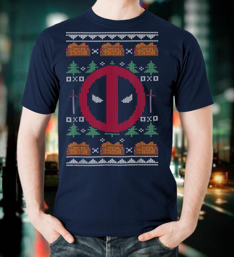Marvel Christmas Deadpool Ugly Sweater T Shirt