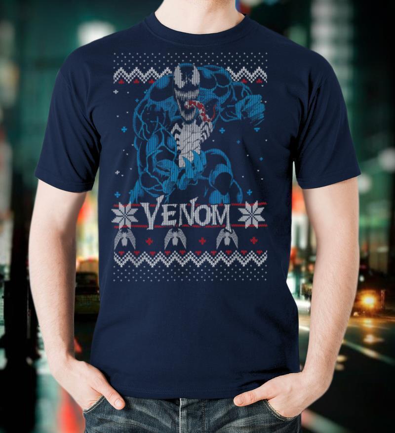 Marvel Christmas Venom Ugly Sweater T Shirt