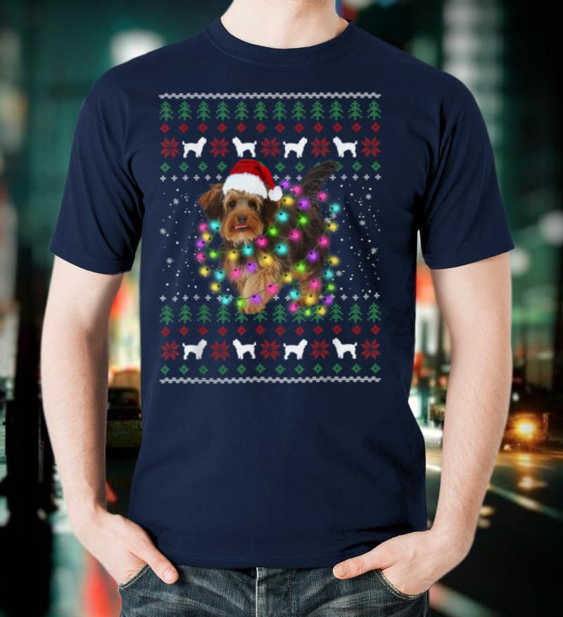 Merry Christmas Yorkie Dog Ugly Sweater Santa Claus Lover T Shirt