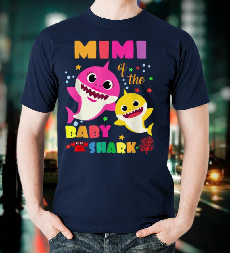 Mimi Of The Baby Shark Birthday Mimi Shark T Shirt