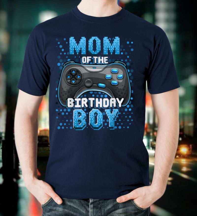 Mom of the Birthday Boy Matching Video Gamer Birthday Party T-Shirt