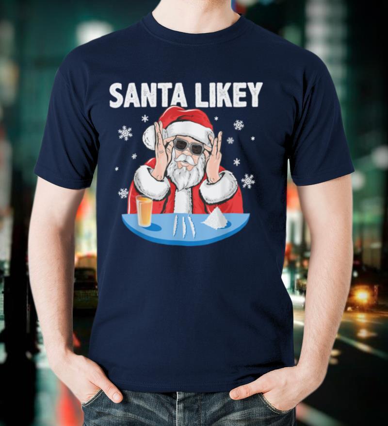 Santa Likey Funny Christmas T Shirt