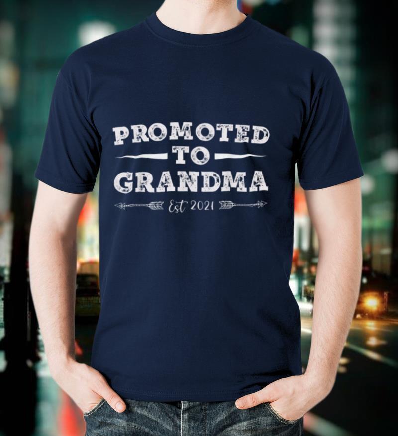 Vintage Grandma Shirt Promoted to Grandma est 2021 T Shirt