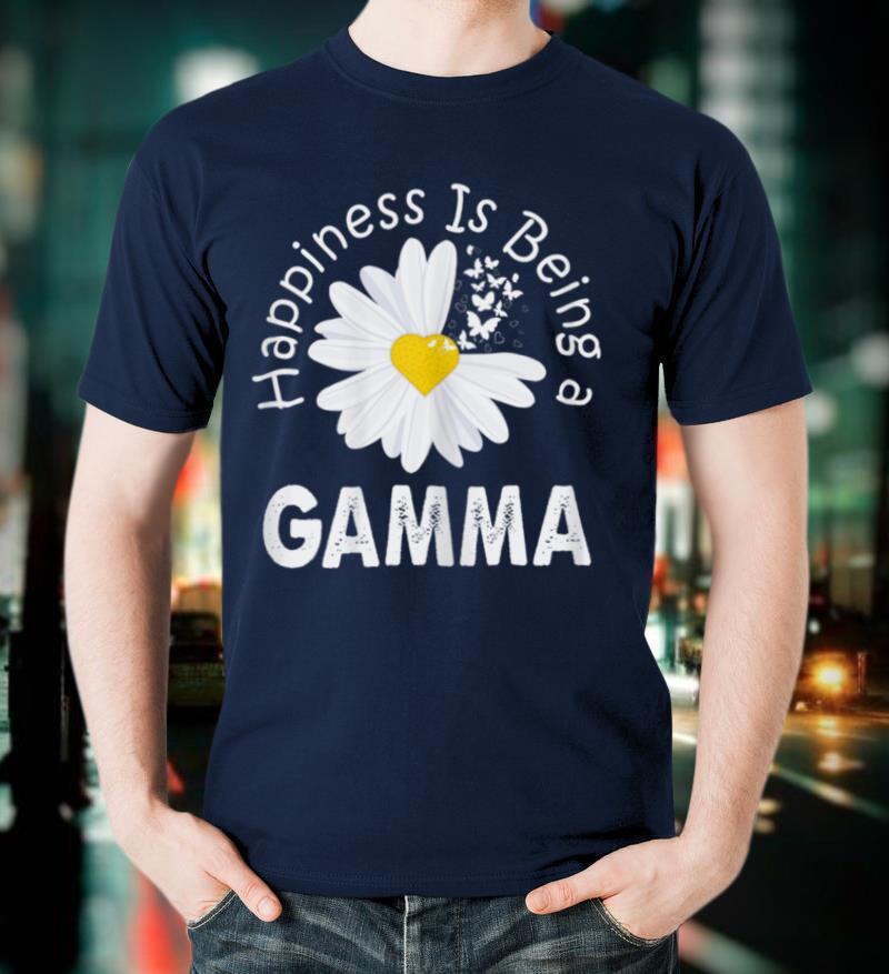 Womens Happiness Is Being A Gamma Costume Daisy Flower Gift T Shirt