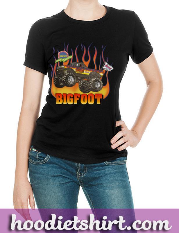 1994 1995 BIGFOOT Black Flame Design T Shirt