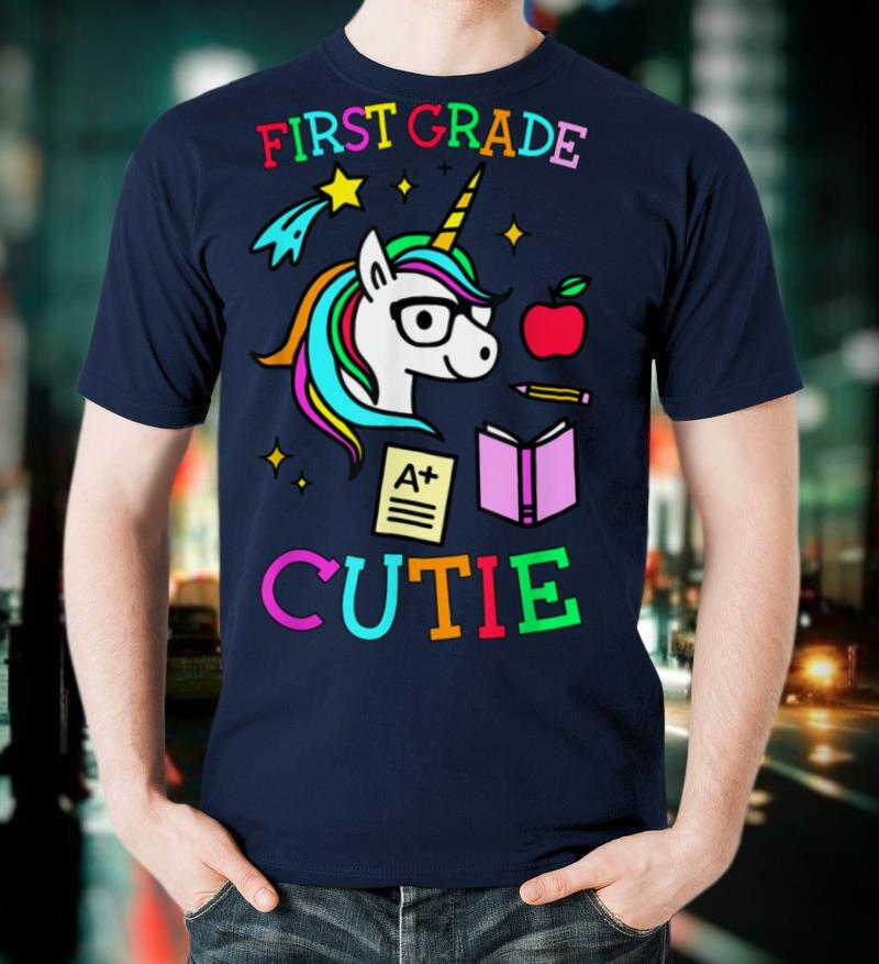 1st Grade Cutie T Shirt Unicorn First Grade Girl Gift T Shirt