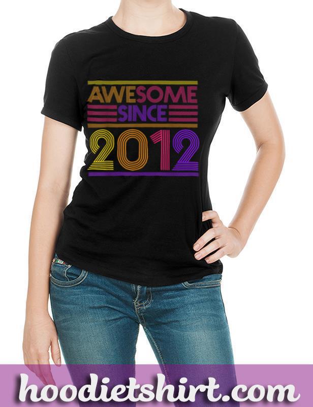 8th Birthday Gifts Boys Girls Awesome Since 2012 T-Shirt