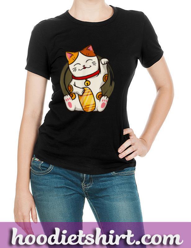 Anime Cat Cats Maneki Kawaii Neko Gift T Shirt