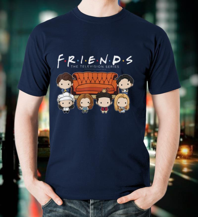 Friends Chibi Couch Crew Logo T-Shirt