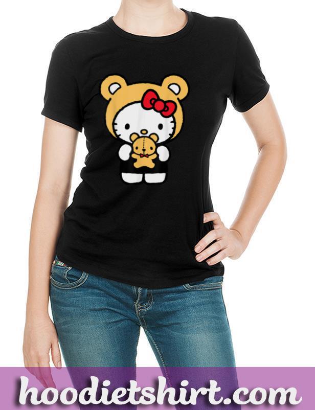 Hello Kitty Teddy Bear Dress Up T Shirt