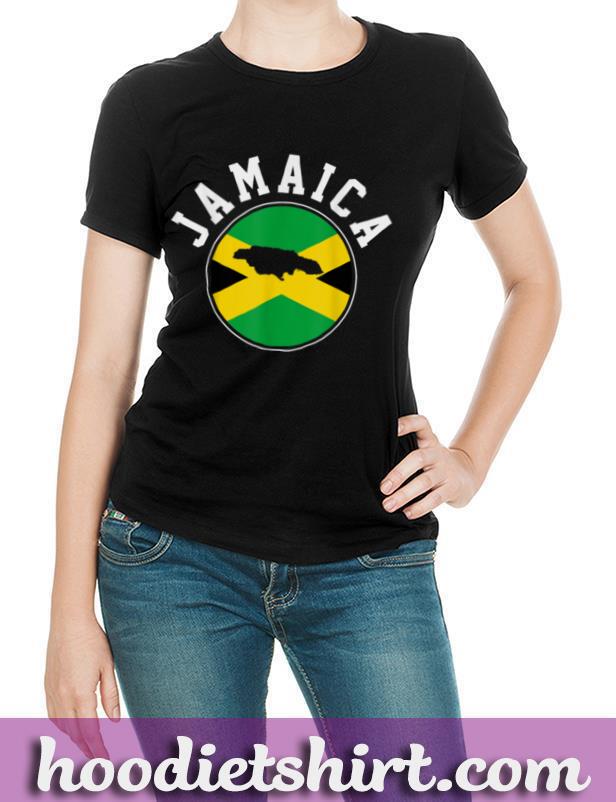 Jamaica Jamaican Flag Map Gift T Shirt