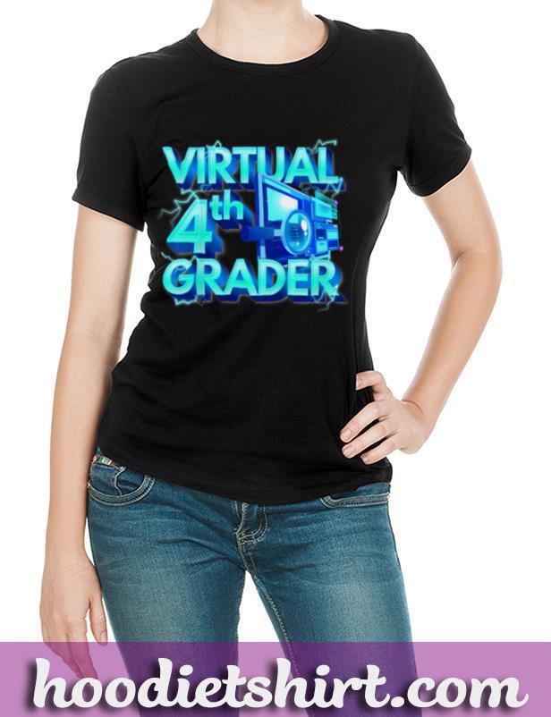 Kids Homeschool 4th grade shirt Virtual 4th Grader Back to School T Shirt