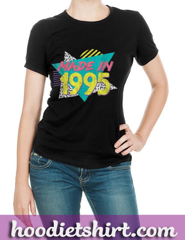 Made In 1995 Retro Vintage 25th Birthday Gift T Shirt