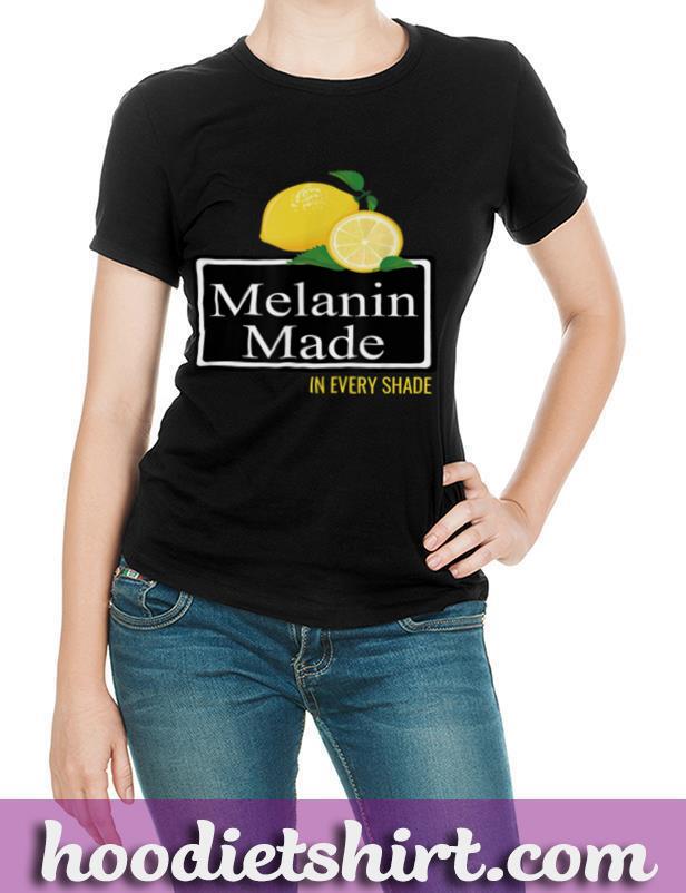 Melanin Made In Every Shade Summer Beach Party Gift T Shirt