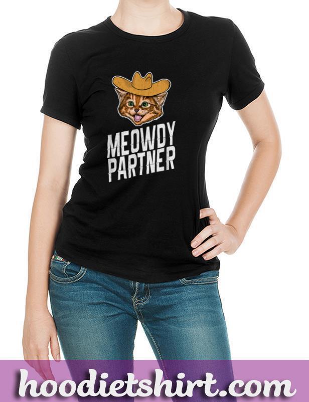 Meowdy Partner, Howdy Cowboy Cat T Shirt