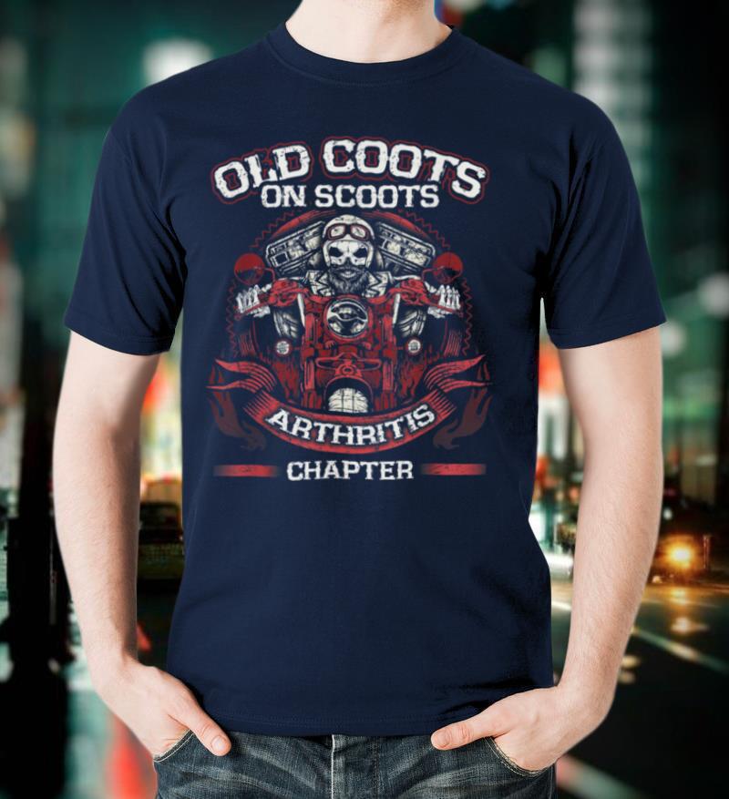 Old Coots On Scoots Biker Shirt Motorcycles Retirement Funny