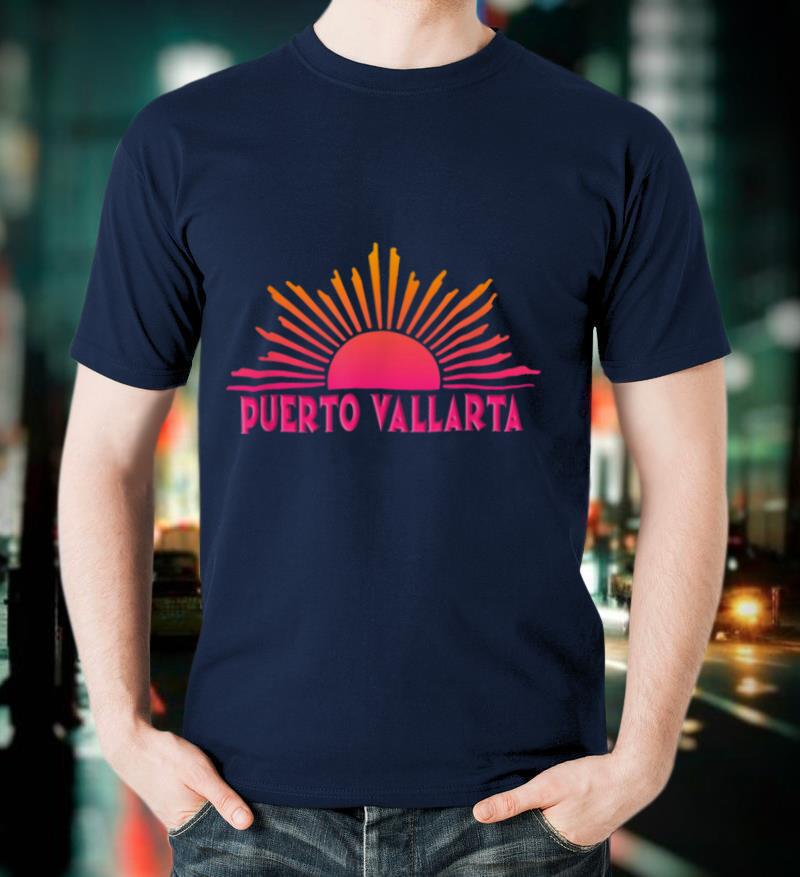 PUERTO VALLARTA Souvenir Gift Sun Sunset Beach T Shirt