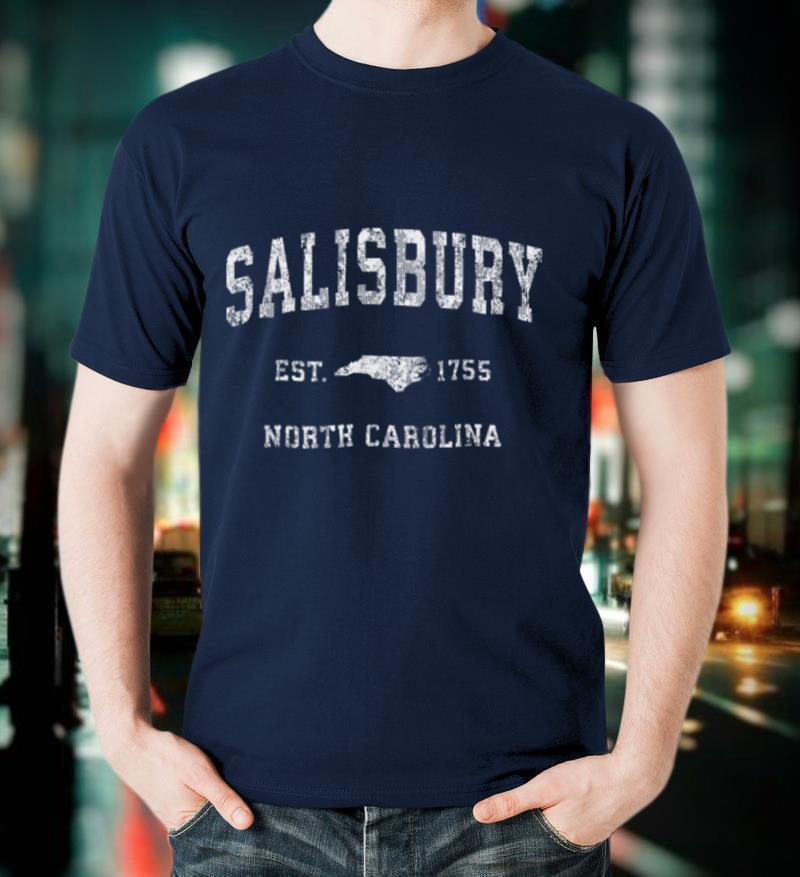 Salisbury North Carolina NC Vintage Athletic Sports Design T Shirt
