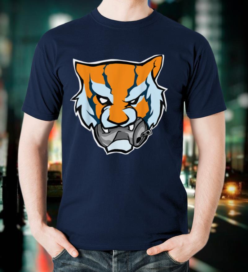 Tiger Head Graphic T Shirt