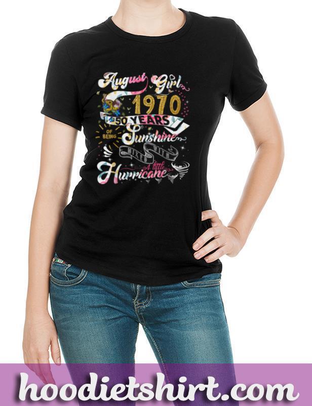 Vintage August 1970 Classic 50th birthday gifts 50 years old T Shirt