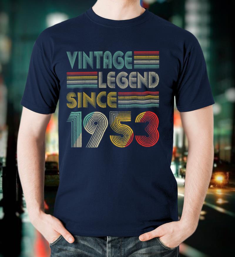 Vintage Legend Since 1953 Retro 68th Birthday 68 Years Old T-Shirt