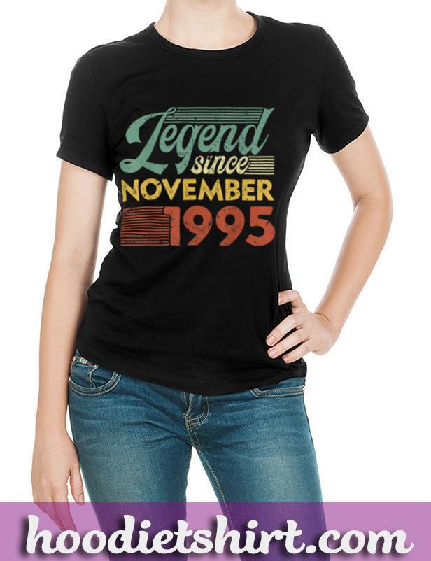 Vintage Legend Since November 1995 Birthday T Shirt