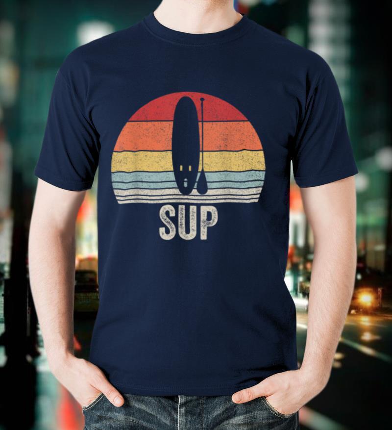Vintage Retro Stand Up Paddle Board Paddleboarding SUP T Shirt