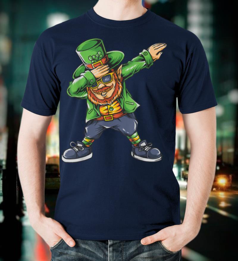 St Patricks Day Dabbing Leprechaun Cute Funny Irish Dab Gift T-Shirt