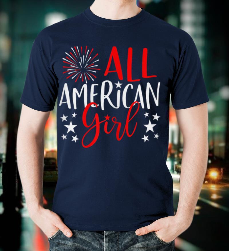 4th of July Family Matching Shirts All American Girl TShirt
