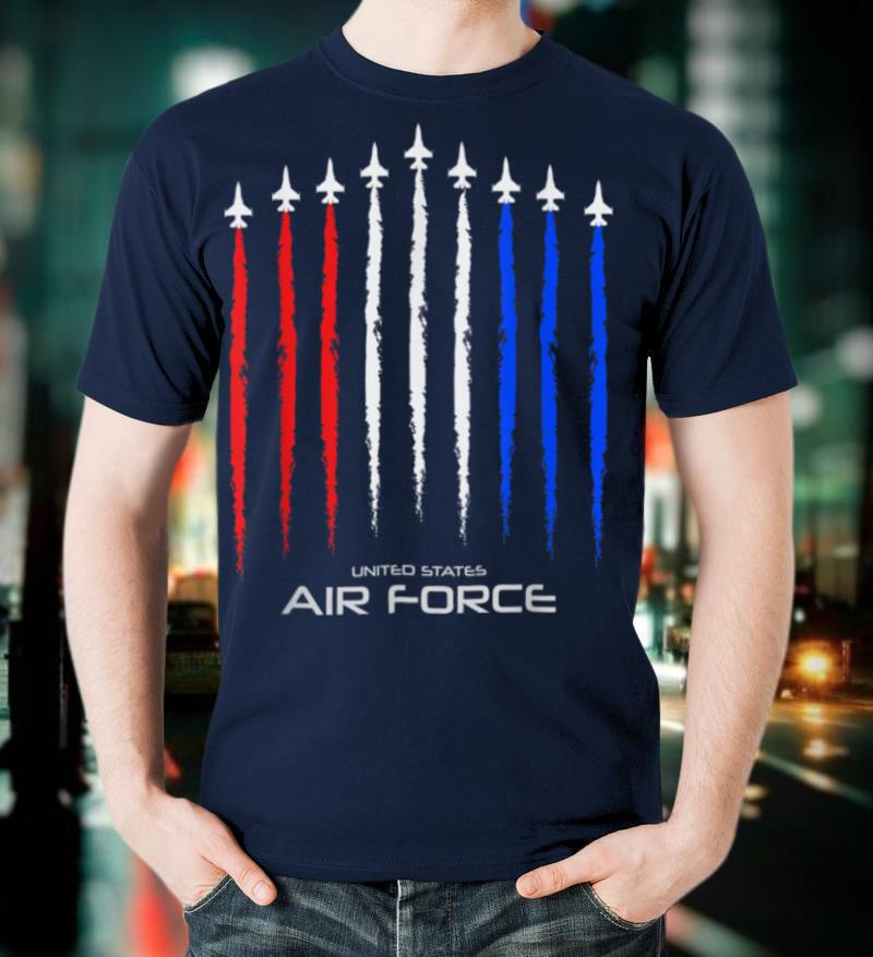 Air Force US Veterans 4th of July T shirt American Flag T-Shirt