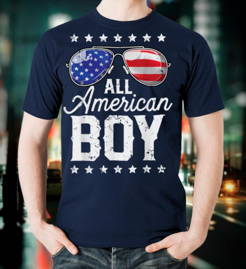 All American Boy 4th of July Boys Kids Sunglasses Family T Shirt